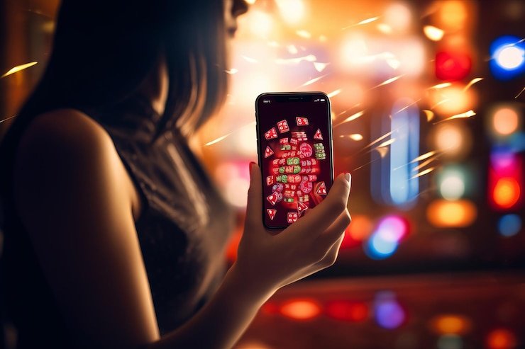 Penggemar sepak bola menikmati pertandingan live di layar digital